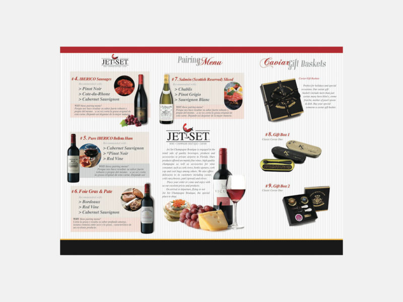 Jet Set Wine Brochure